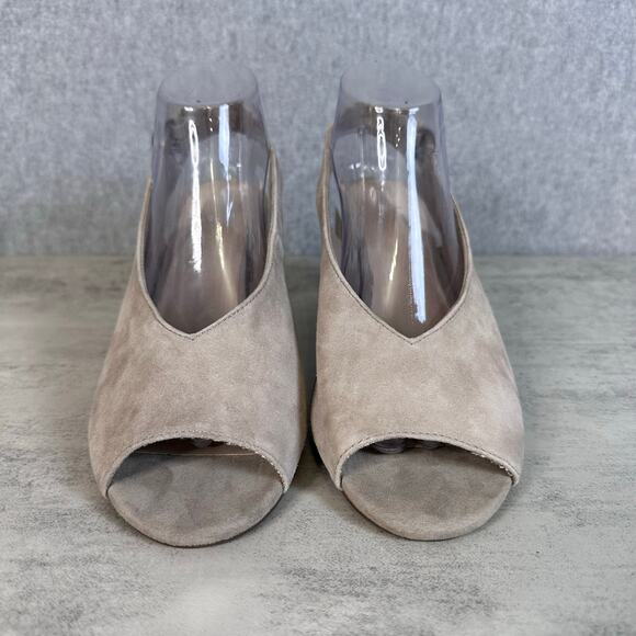 Seychelles Playwright II Heeled Sandal Womens US 10 Leather Peep Toe Slingback - Picture 2 of 7